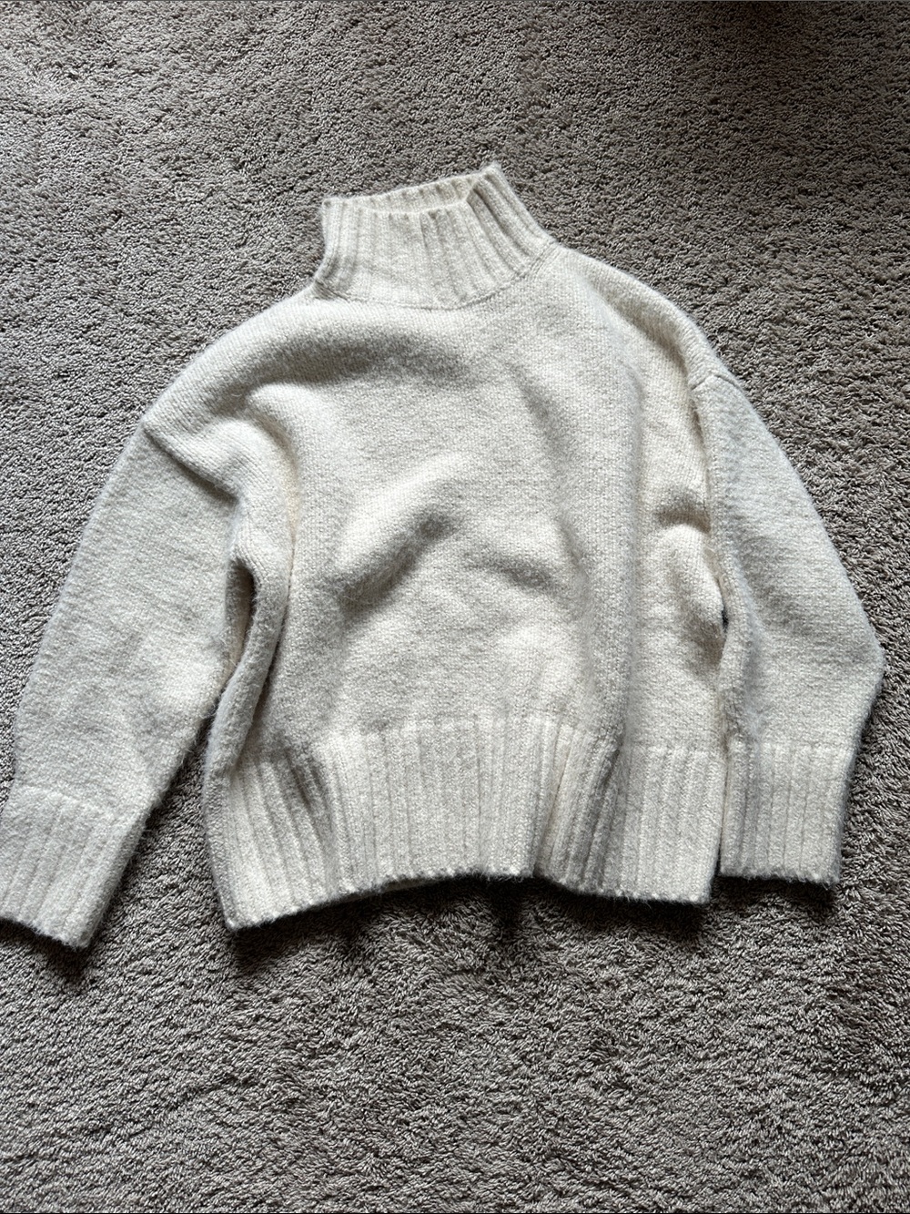 H&M Cream Turtleneck Sweater